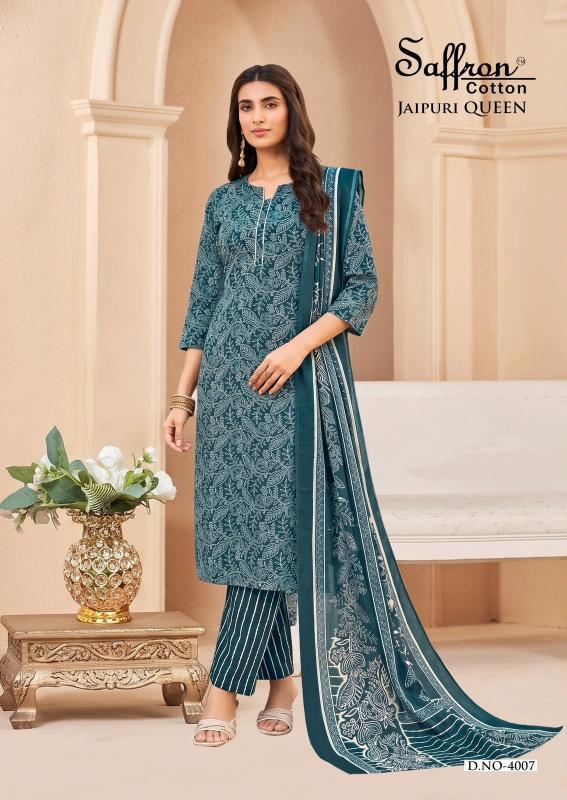 Saffron jaipuri karachi vol 1 wholesale cotton dress material in mumbai